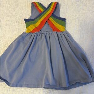 Hanna Andersson Rainbow Crossback Skater Dress with Pockets
